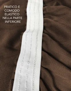 COPRIDIVANO Universale elasticizzato ROMA antimacchia MARRONE