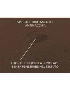 COPRIDIVANO Universale elasticizzato ROMA antimacchia MARRONE