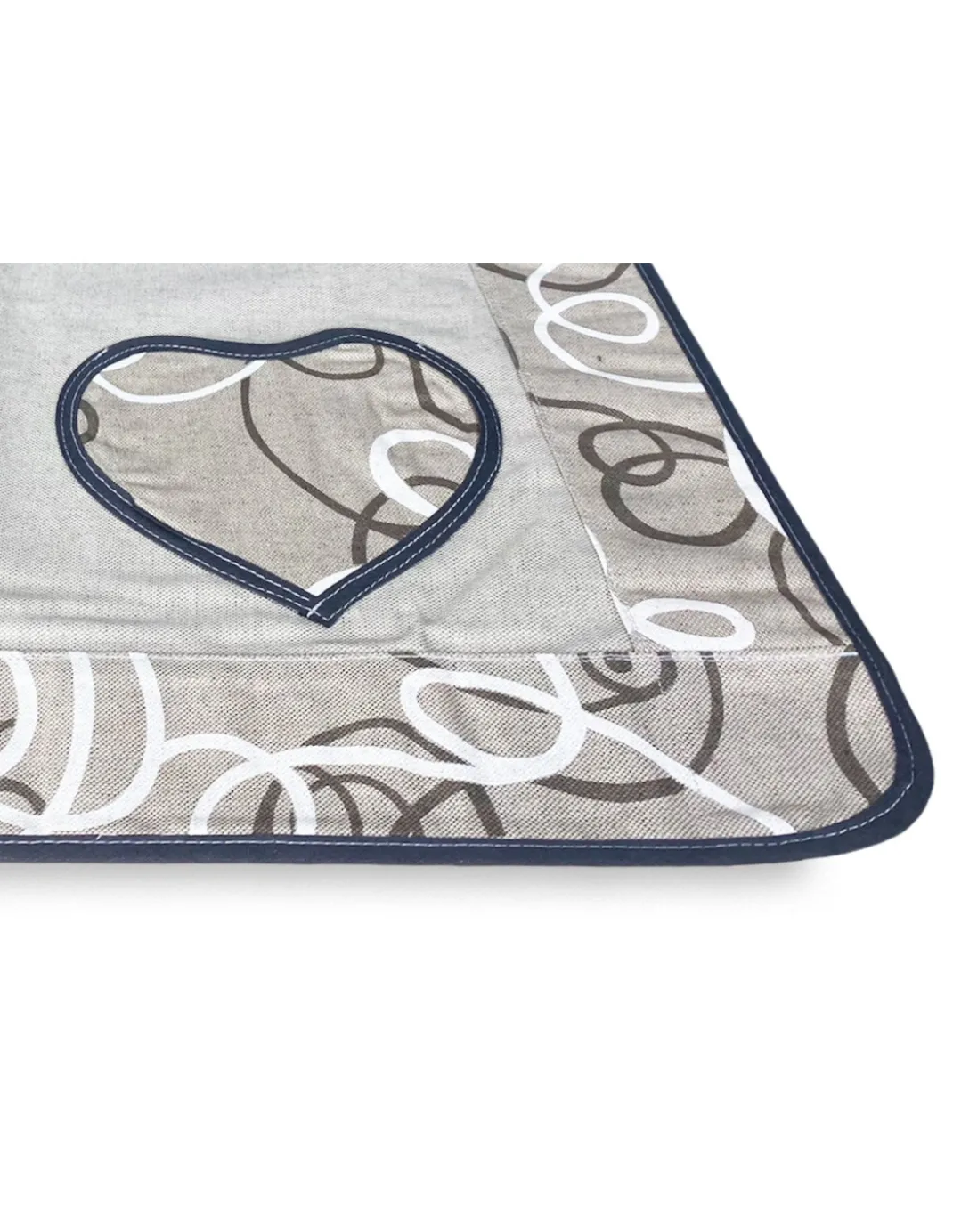 COPRIFORNO copri forno IN TESSUTO streamer GRIGIO