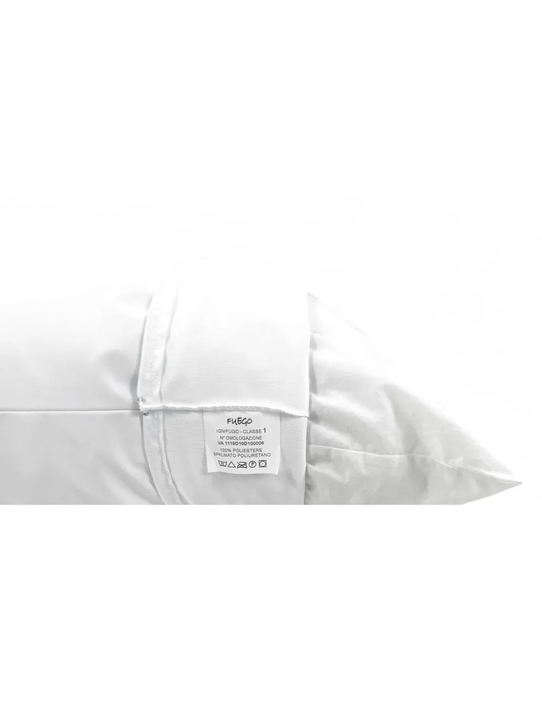Copriguanciale Impermeabile Ignifugo "FUEGO" Classe 1 con Cerniera Zip, Antiacaro, Made in Italy
