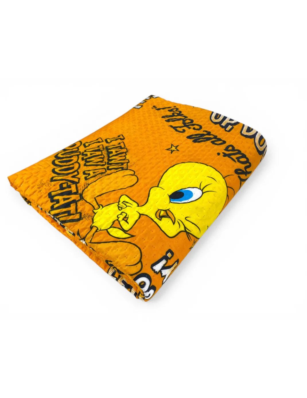 Copriletto Singolo Bambini 170x250 Titti Arancione Looney Tunes – Trapuntino Leggero 80 g/m² in Microfibra, Made in Italy