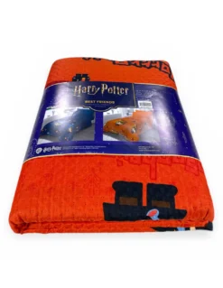 Copriletto Singolo Bambini 170x250 Harry Potter Arancione – Trapuntino Leggero 80 g/m² in Microfibra, Made in Italy