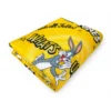 Copriletto Singolo Bambini 170x250 Bugs Bunny Giallo – Trapuntino Leggero 80 g/m² in Microfibra, Made in Italy