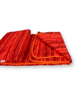 COPRILETTO Trapuntato FIOCCO © STRIPE Rosso Bordeaux Made in Italy