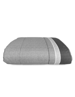 COPRILETTO Trapuntato FIOCCO © PUNTINATO Grigio Made in Italy