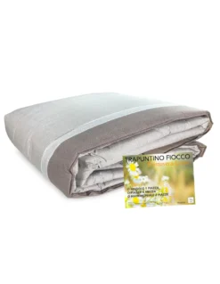 COPRILETTO Trapuntato FIOCCO © PUNTINATO Beige Made in Italy