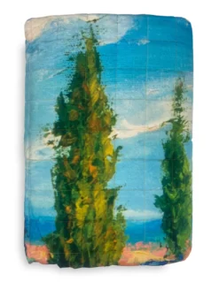 COPRILETTO trapuntato Quadri d'Autore Papaveri Monet Matrimoniale