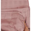 COPRILETTO trapuntato RASATELLO Rigato TINTA Unita ROSA Matrimoniale