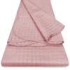 Copriletto Trapuntato Venezia Matrimoniale 250x250 Rosa – Microfibra Manopesca, Trapuntatura Quadretti, 100 g/m², Bordo a Onde