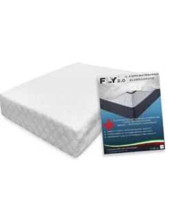 COPRIMATERASSO ELASTICIZZATO FLY 2.0 SPUGNA JACQUARD con angoli