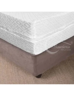 COPRIMATERASSO Elasticizzato INTERO FLY 2.0 IN Spugna JACQUARD con cerniera Zip