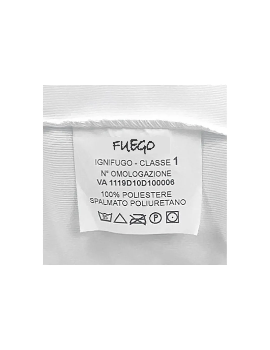 Coprimaterasso Impermeabile "FUEGO" Antiacaro Ignifugo Classe 1, Elastico, Linea Alberghiera, Made in Italy