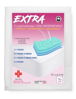 COPRIMATERASSO Impermeabile SANITARIO PVC Qualità EXTRA Made in Italy