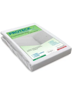 COPRIMATERASSO PROTECK con cerniera Zip IN JERSEY di puro cotone elasticizzato