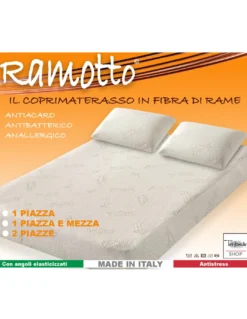 COPRIMATERASSO RAMOTTO © IN FIBRA DI RAME
