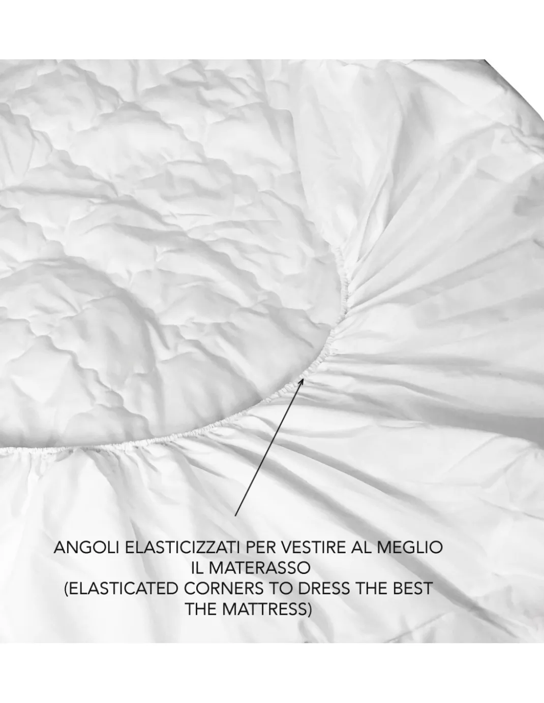 COPRIMATERASSO TRAPUNTATO in morbida MICROFIBRA TRAPPY imbottito