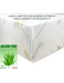 COPRIMATERASSO traversa ALOE VERA HD antiacaro e anallergico MADE IN italy