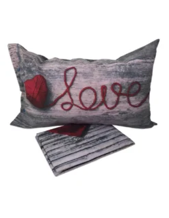 COPRIPIUMINO DAISY CUORE LOVE SHABBY TIROLESE