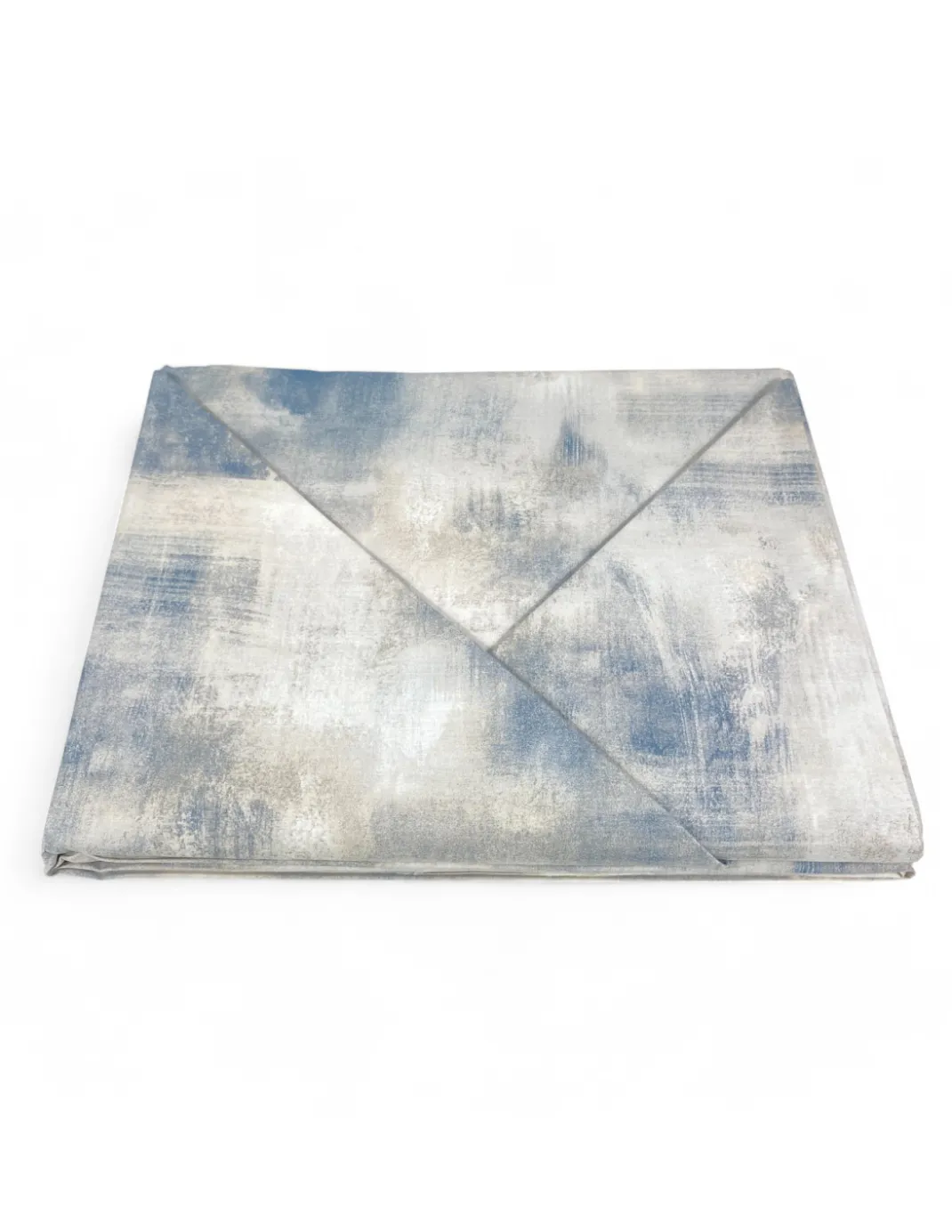 Copripiumino in Cotone Tempo di Dormire Grigio Ghiaccio, Made in Italy, Astratto, Patella Antiscivolo, Lavabile in Lavatrice