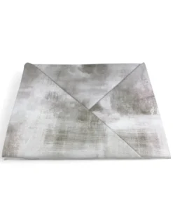 Copripiumino in Cotone Tempo di Dormire Beige, Made in Italy, Design Astratto, Patella Antiscivolo, Lavabile in Lavatrice