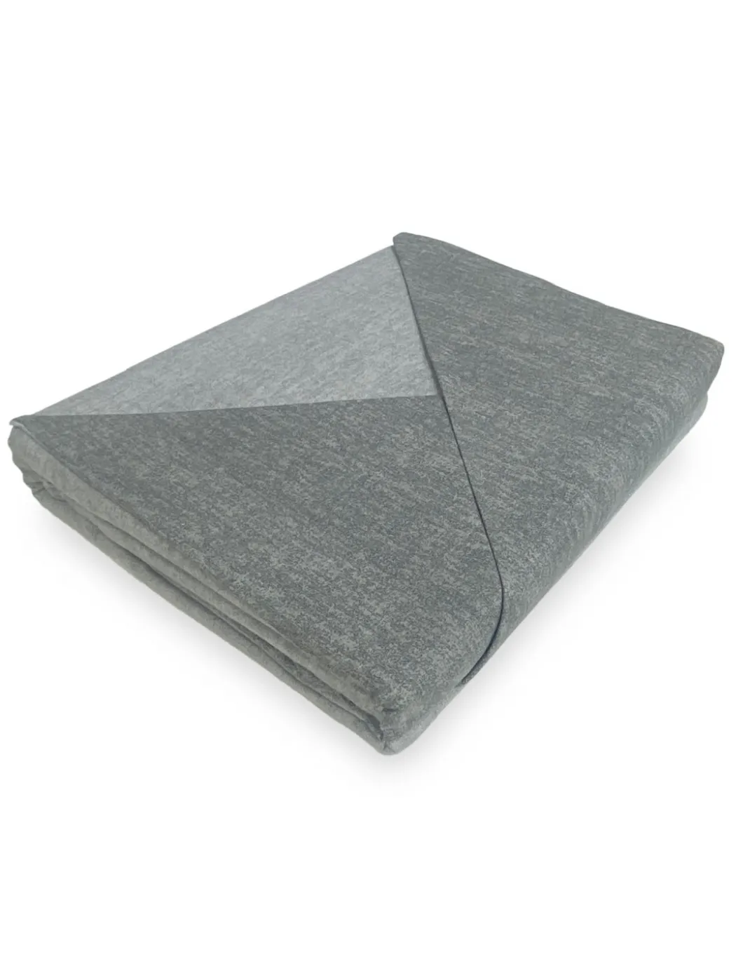 COPRIPIUMINO in flanella FLANELLATO BICOLORE grigio in Puro Cotone