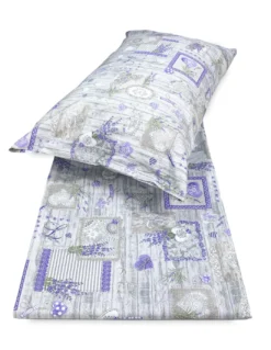 COPRIPIUMINO LAVANDA Provenzale CHÉRIE in Puro Cotone Made in Italy