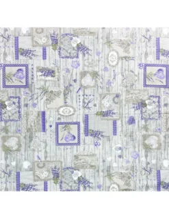 COPRIPIUMINO LAVANDA Provenzale CHÉRIE in Puro Cotone Made in Italy