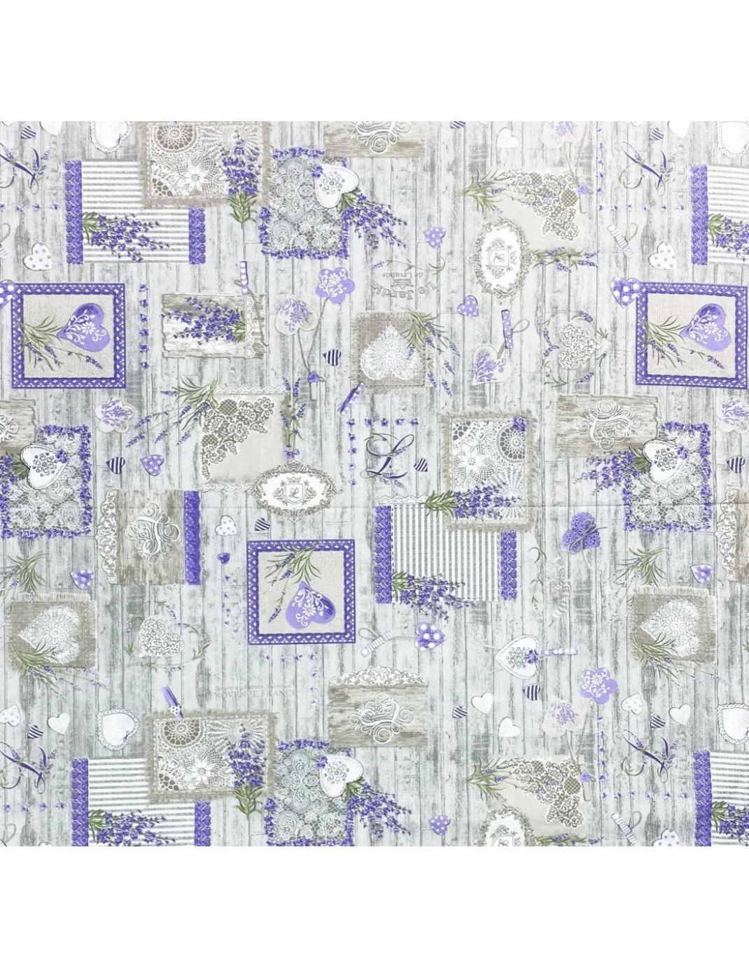 COPRIPIUMINO LAVANDA Provenzale CHÉRIE in Puro Cotone Made in Italy