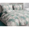Copripiumino Matrimoniale Flanella 250x200 cm "Tempo di Dormire" - Petali Verde | Morbido, Caldo, Anti-Pilling, Made in Italy