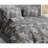 Copripiumino Matrimoniale in Flanella 250x200 cm "Tempo di Dormire" - Petali Oro | Morbido, Caldo e Made in Italy