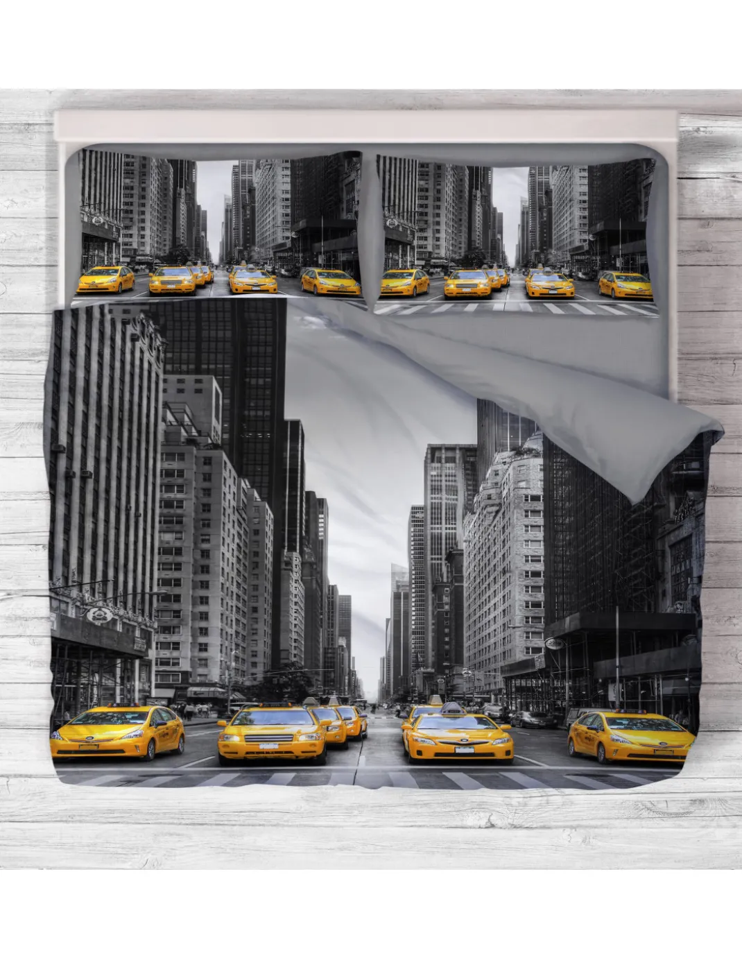 COPRIPIUMINO Rasatello HD FOTOGRAFICO NEW YORK Taxi