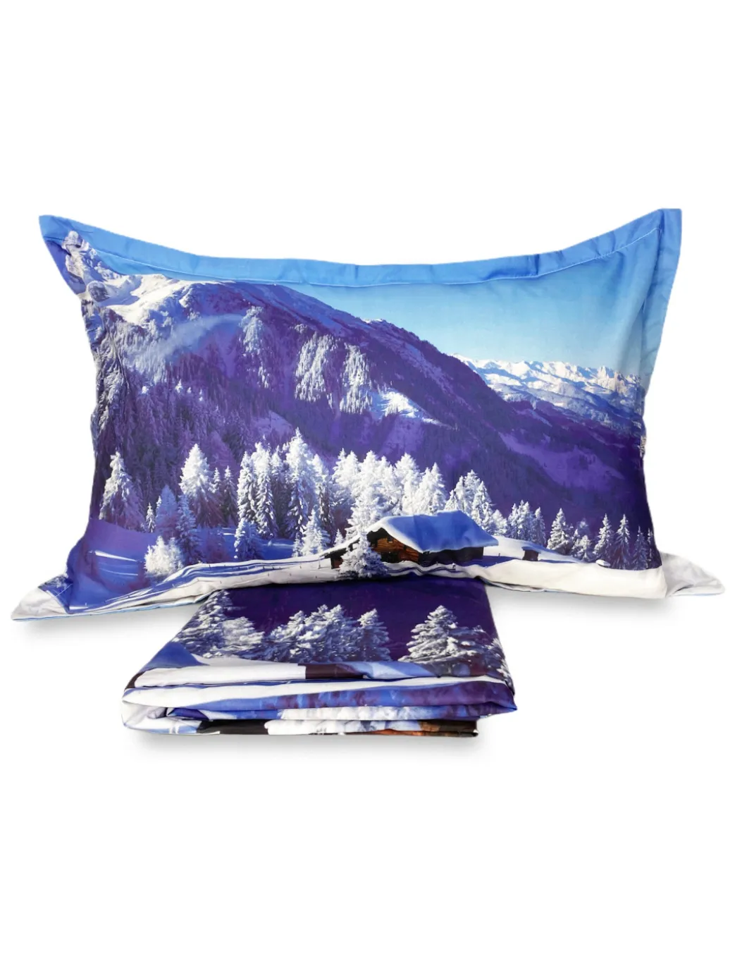 COPRIPIUMINO Rasatello HD FOTOGRAFICO BAITA neve