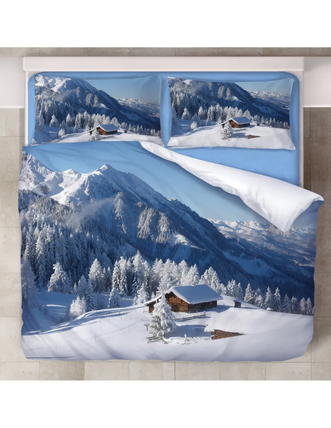 COPRIPIUMINO Rasatello HD FOTOGRAFICO BAITA neve