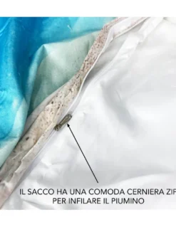 COPRIPIUMINO Rasatello HD FOTOGRAFICO TARTARUGA Marina Matrimoniale cm. 250x200
