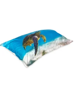COPRIPIUMINO Rasatello HD FOTOGRAFICO TARTARUGA Marina Matrimoniale cm. 250x200