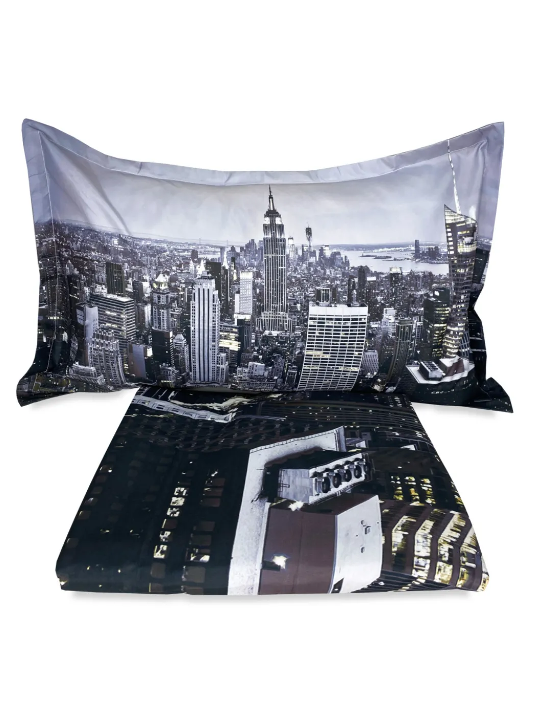 COPRIPIUMINO Rasatello HD FOTOGRAFICO grattacieli New York