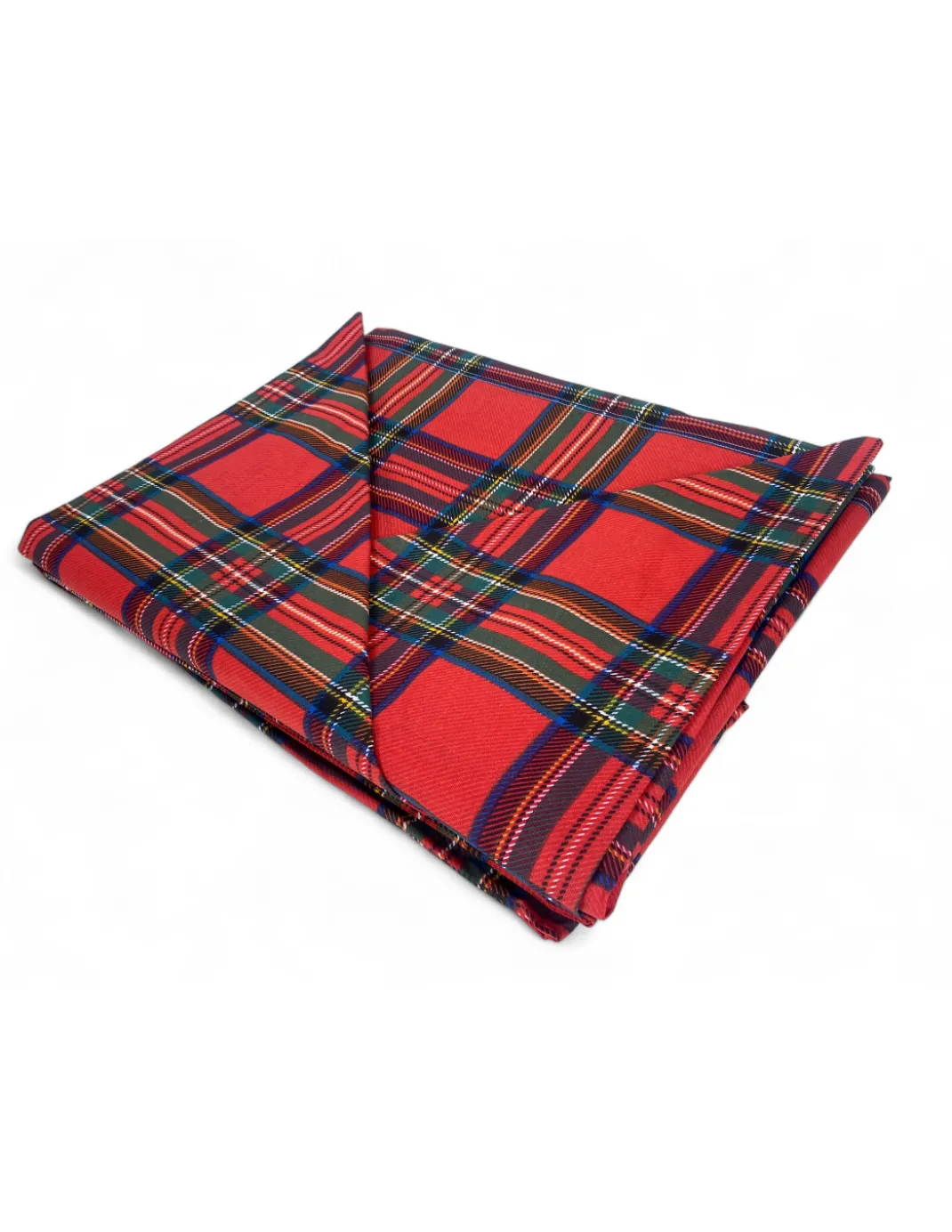 Copripiumino Scozzese Rosso - Set Letto in Puro Cotone 100% - Made in Italy, Stile Classico Tartan