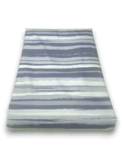 Copripiumino Stripe grigio in morbida microfibra | Manopesca | lavabile in lavatrice | Made in Italy