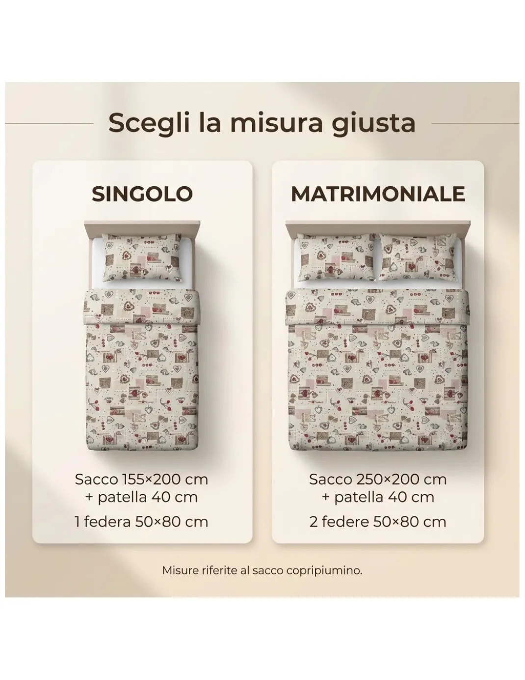 COPRIPIUMINO Tirolese dis. HOLLY CUORE country
