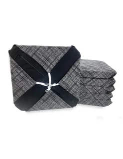 COPRISEDIA con ALI tinta unita IN TESSUTO Jacquard MODERN Nero