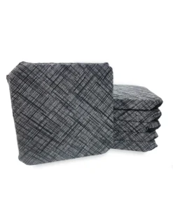 COPRISEDIA con ALI tinta unita IN TESSUTO Jacquard MODERN Nero