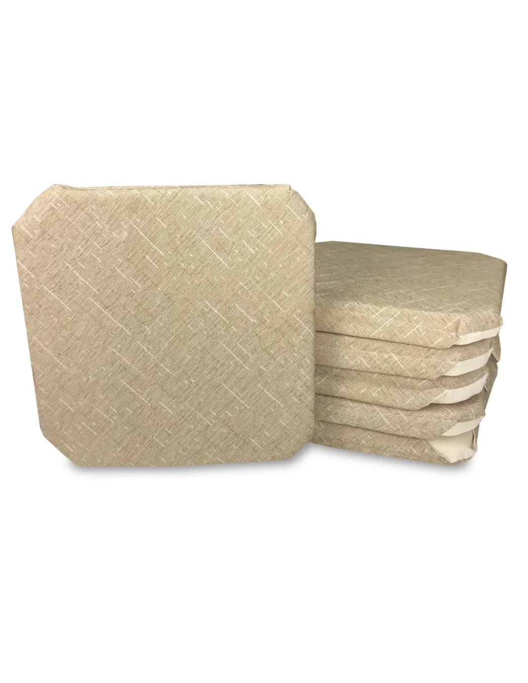 COPRISEDIA CON ALI TINTA UNITA IN TESSUTO CINIGLIATO BEIGE