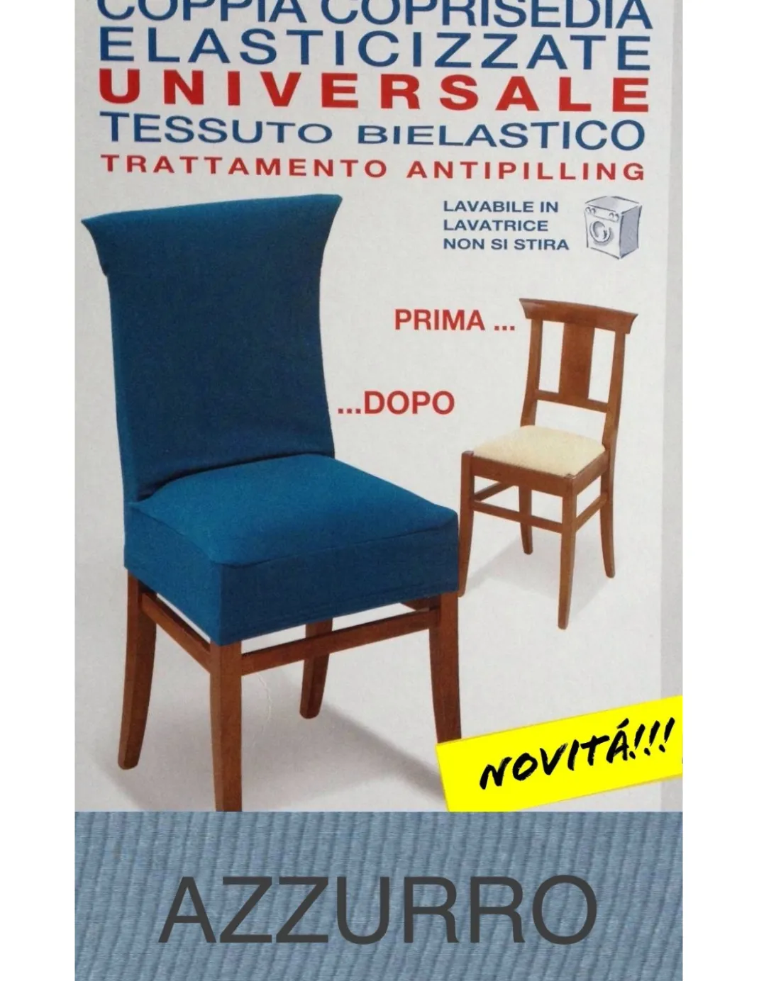 COPRISEDIA ELASTICIZZATO NEW YORK INTERO AZZURRO