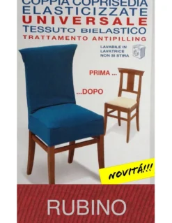 COPRISEDIA ELASTICIZZATO NEW YORK INTERO RUBINO