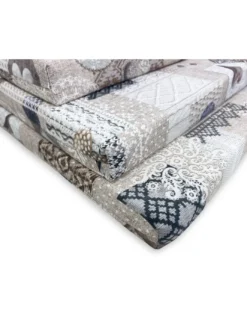COPRISEDIA morbidone TESSUTO LONETA Tirolese SHABBY Beige CUSCINO SEDIA sfoderabile