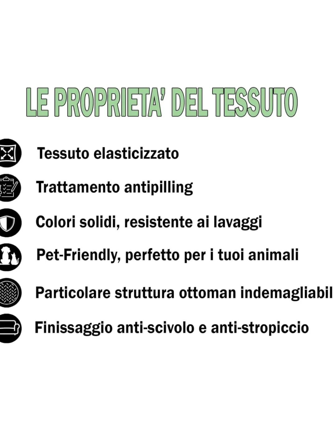 Copriseduta Divano New York Blu - Tessuto Elasticizzato a Costine Antipilling - Made in Italy