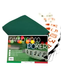 COPRITAVOLO panno GIOCO carte POKER VERDE proteggi TAVOLO