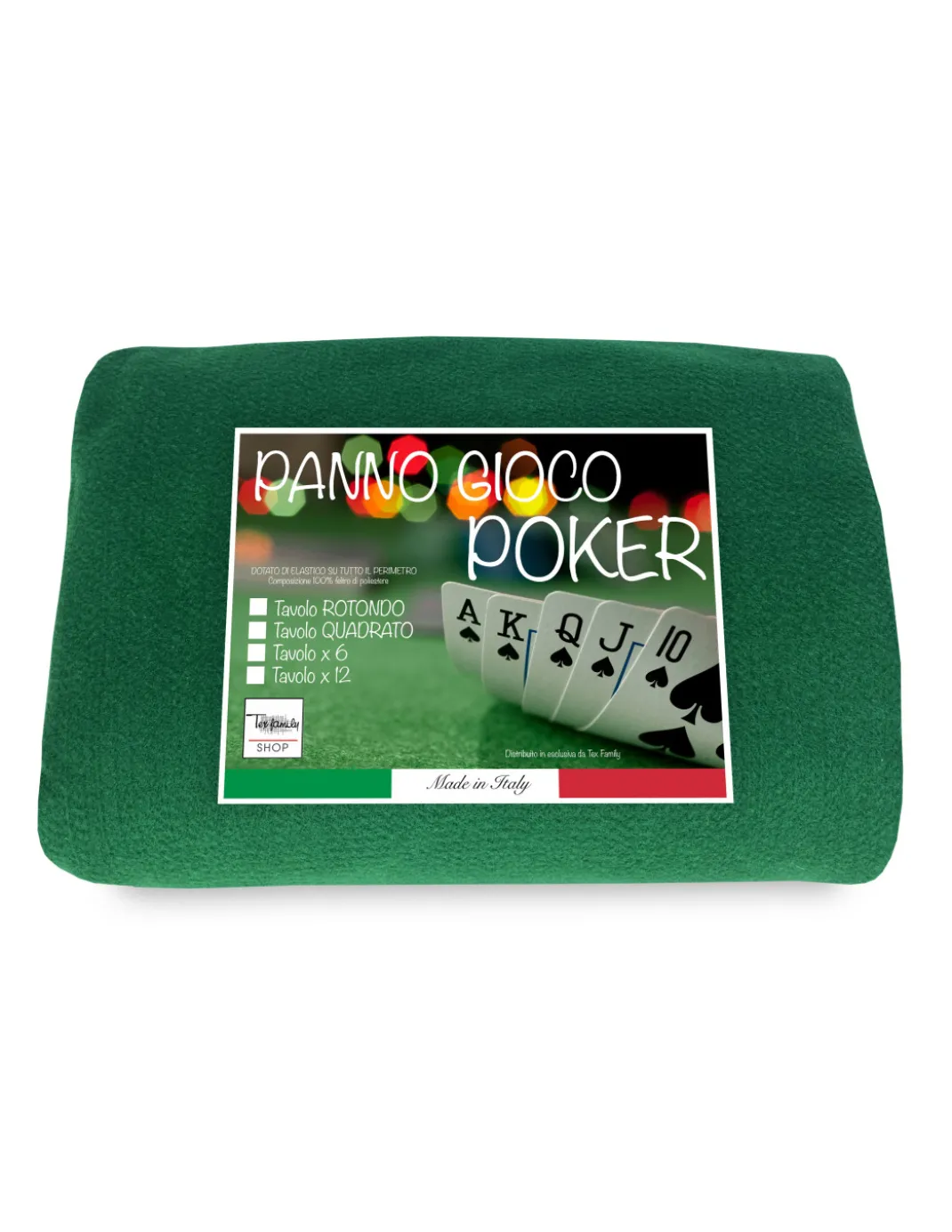 COPRITAVOLO panno GIOCO carte POKER VERDE proteggi TAVOLO