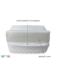 CUSCINO COLUMN © supporto GAMBE ginocchia in MEMORY per spina dorsale e gravidanza Made In Italy