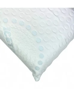 Cuscino Memory Foam FREDDO+ 75×45 cm – Effetto Ice-Touch Rinfrescante – Ergonomico Cervicale – Made in Italy, Sfoderabile